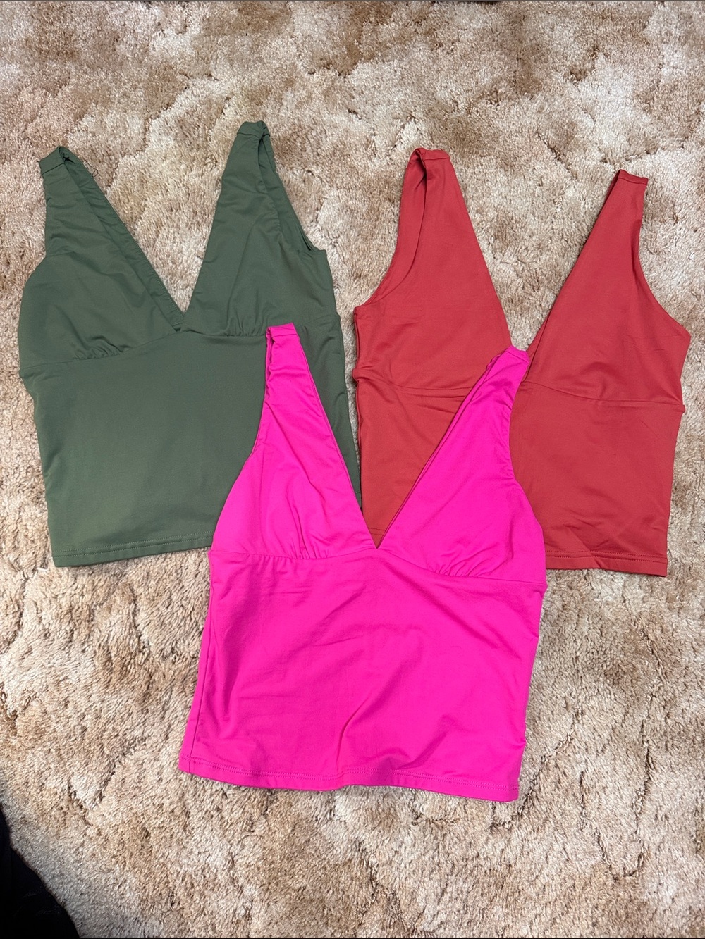 Women’s Plunge Top Bundle- 3 Tops